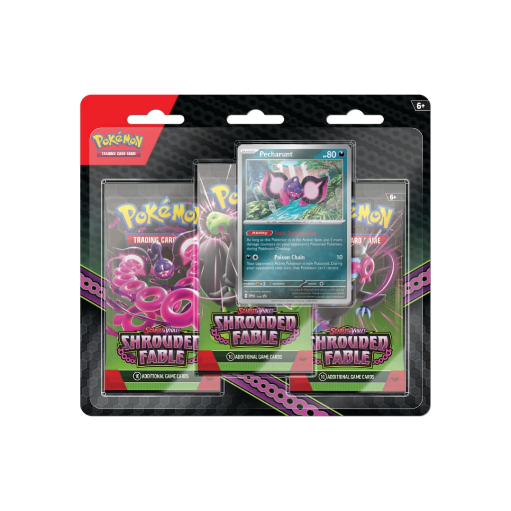 Pokemon Scarlet And Violet—Shrouded Fable Three-Booster Pack and Promo Card Blister